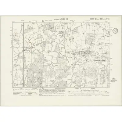 1932 Map of Sussex IV.NW, 1935 Print
