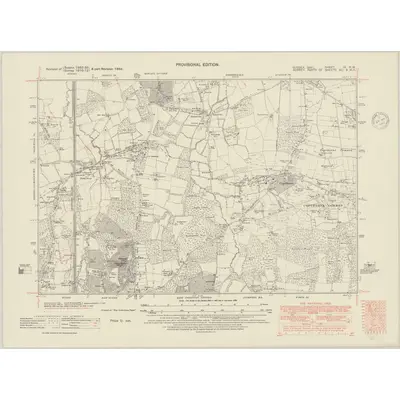 1946 Map of Sussex IV.NW, 1948 Print