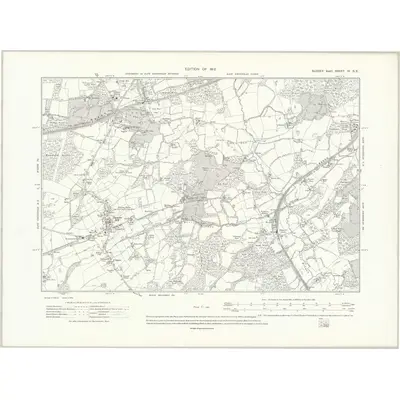 1909 Map of Sussex IV.SE, 1912 Print