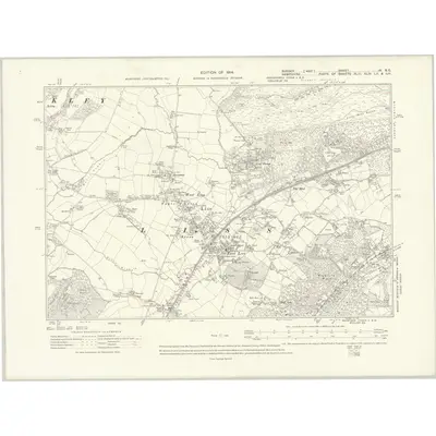 1910 Map of Sussex IX.SE, 1914 Print