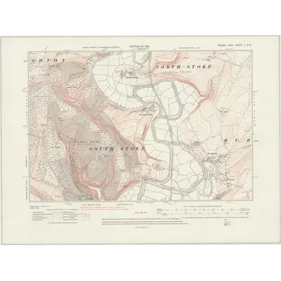 1909 Map of Sussex L.SW, 1924 Print