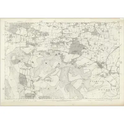 1875 Map of Sussex LI, 1879 Print