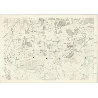 1873 Map of Sussex LII, 1879 Print
