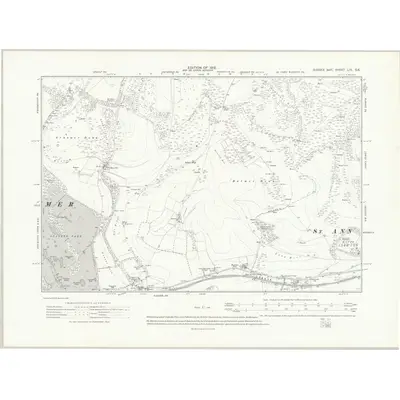 1909 Map of Sussex LIII.SE, 1912 Print