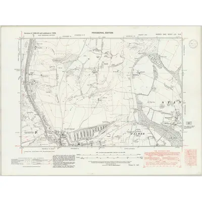 1938 Map of Sussex LIII.SW, 1947 Print