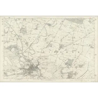 1873 Map of Sussex LIV, 1878 Print