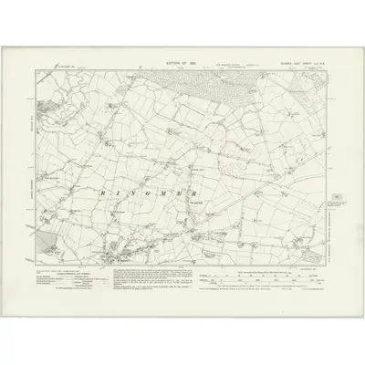 1929 Map of Sussex LIV.NE, 1931 Print