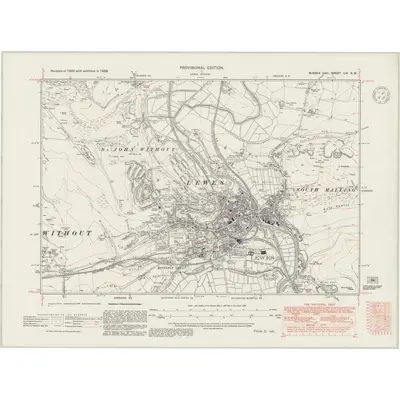 1938 Map of Sussex LIV.SW, 1947 Print