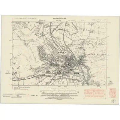 1950 Map of Sussex LIV.SW, 1951 Print