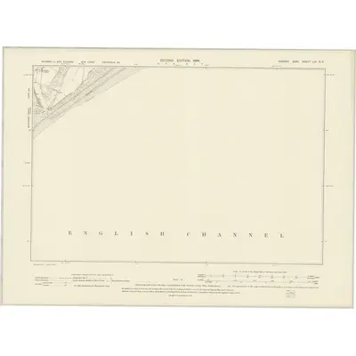 1897 Map of Sussex LIX.NE, 1899 Print