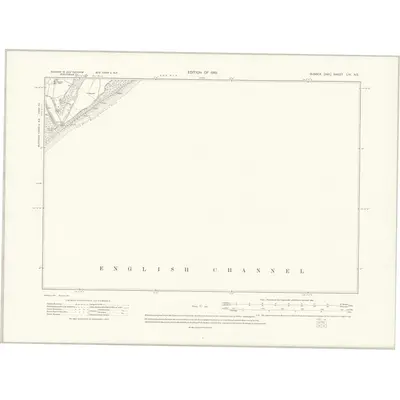 1907 Map of Sussex LIX.NE, 1910 Print
