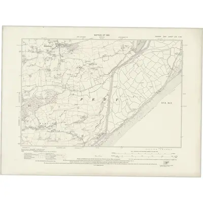1927 Map of Sussex LIX.NW, 1930 Print