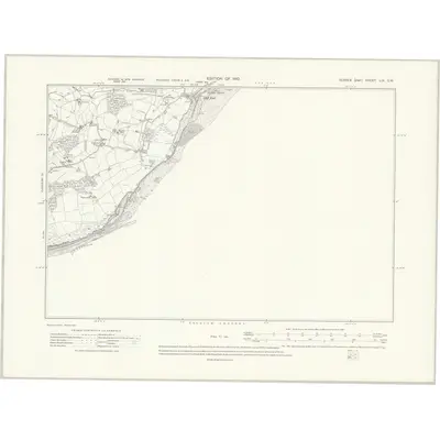 1907 Map of Sussex LIX.SW, 1910 Print