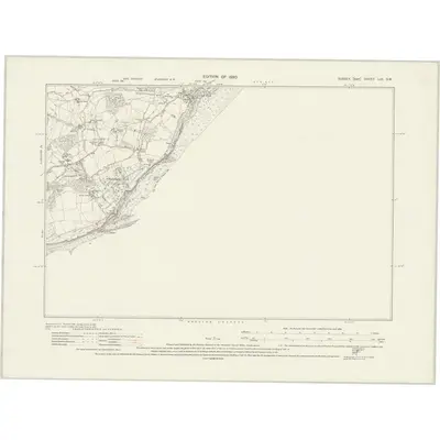 1928 Map of Sussex LIX.SW, 1930 Print