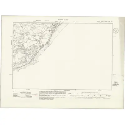 1936 Map of Sussex LIX.SW, 1939 Print
