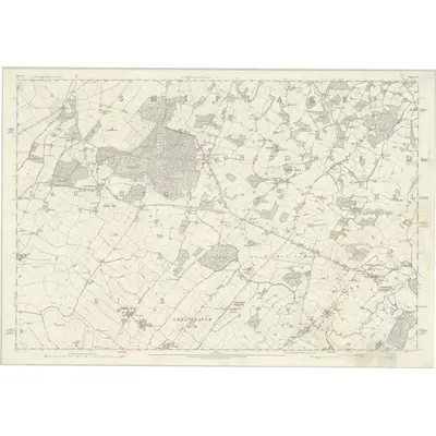 1874 Map of Sussex LV, 1878 Print