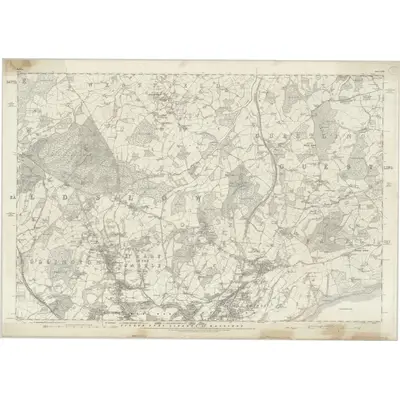 1873 Map of Sussex LVIII, 1878 Print