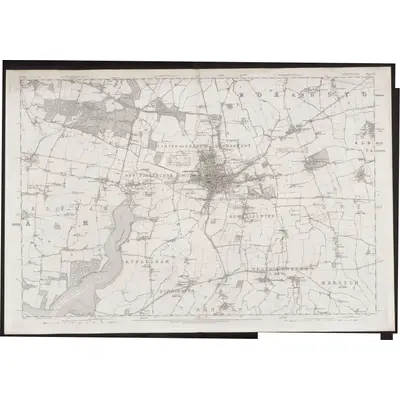 1875 Map of Sussex LXI, 1880 Print