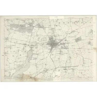 1875 Map of Sussex LXI, 1880 Print