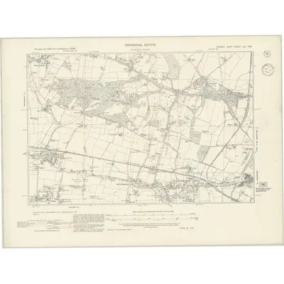 1938 Map of Sussex LXI.NW, 1945 Print