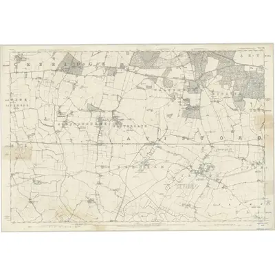 1875 Map of Sussex LXII, 1880 Print