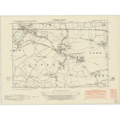1950 Map of Sussex LXII.SE, 1951 Print