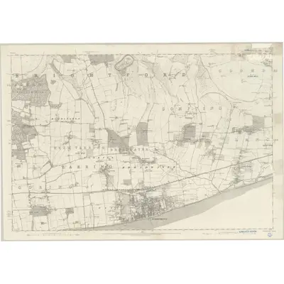 1875 Map of Sussex LXIV, 1879 Print