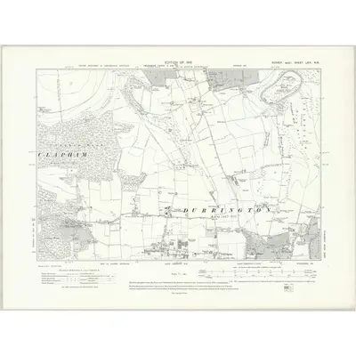 1909 Map of Sussex LXIV.NW, 1913 Print