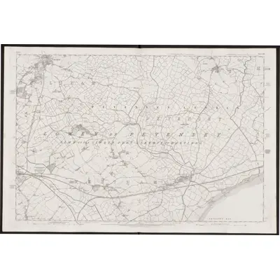 1875 Map of Sussex LXIX, 1879 Print
