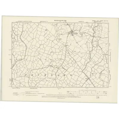 1898 Map of Sussex LXIX.NE, 1899 Print