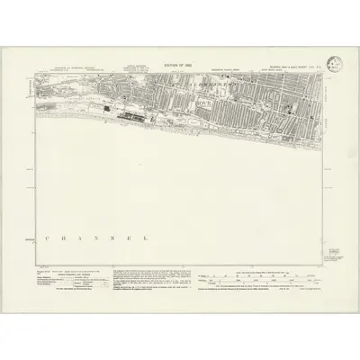 1930 Map of Sussex LXV.SE, 1932 Print