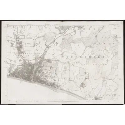 1873 Map of Sussex LXVI, 1880 Print