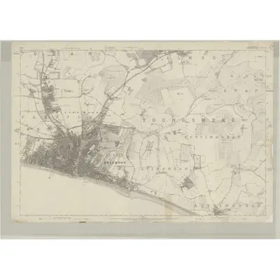 1873 Map of Sussex LXVI, 1880 Print