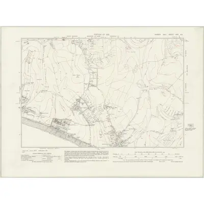 1928 Map of Sussex LXVI.SE, 1931 Print