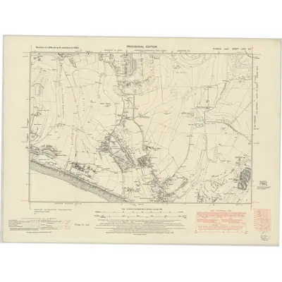 1950 Map of Sussex LXVI.SE, 1952 Print