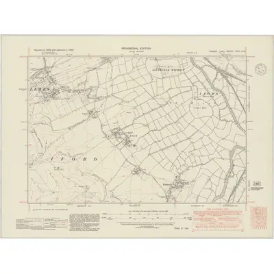1938 Map of Sussex LXVII.NW, 1948 Print