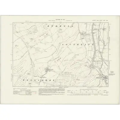 1929 Map of Sussex LXVII.SW, 1931 Print