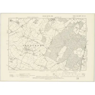 1898 Map of Sussex LXVIII.NE, 1899 Print