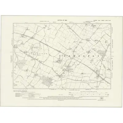 1925 Map of Sussex LXVIII.NW, 1929 Print