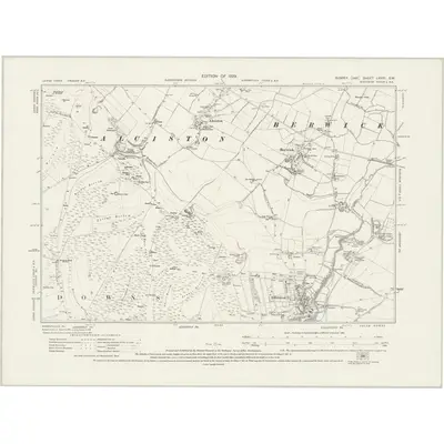 1925 Map of Sussex LXVIII.SW, 1929 Print