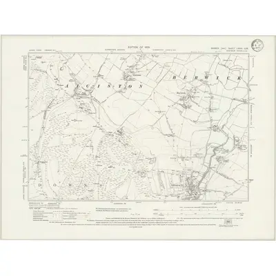 1925 Map of Sussex LXVIII.SW, 1933 Print
