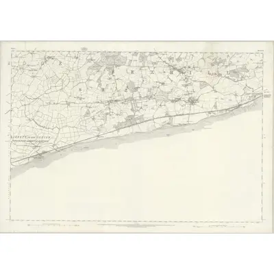 1873 Map of Sussex LXX, 1878 Print