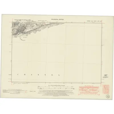 1950 Map of Sussex LXXI.NE, 1951 Print