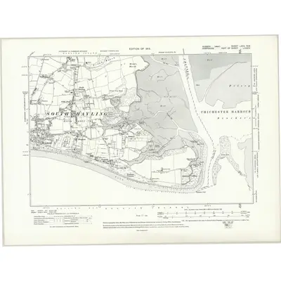 1909 Map of Sussex LXXII.NW, 1913 Print