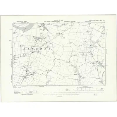 1909 Map of Sussex LXXIII.NW, 1913 Print