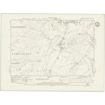 1925 Map of Sussex LXXIX.NE, 1934 Print
