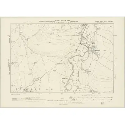 1898 Map of Sussex LXXIX.NW, 1899 Print
