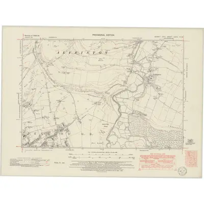 1938 Map of Sussex LXXIX.NW, 1950 Print