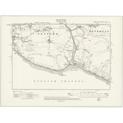 1908 Map of Sussex LXXIX.SW, 1941 Print