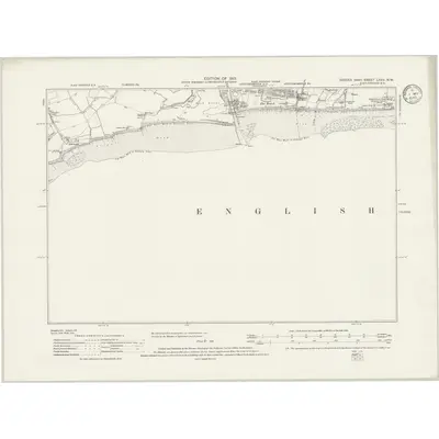 1910 Map of Sussex LXXV.NW, 1913 Print